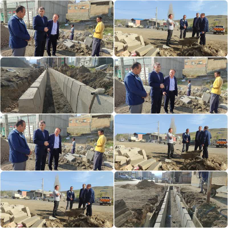 کانال کشی در راستای بهبود وضعیت دفع آب های سطحی