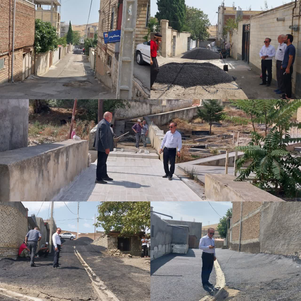 ادامه روند فعالیت های عمرانی شهرداری گرمی