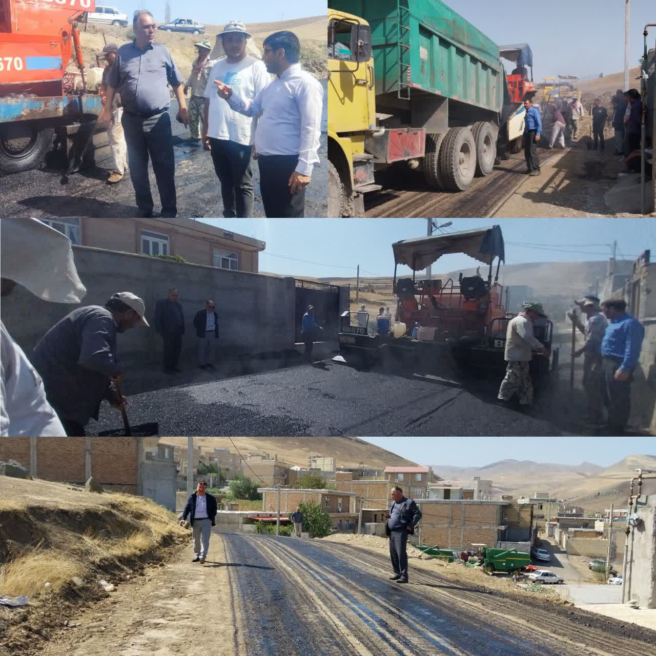 زیرسازی، آماده سازی و آسفالت ریزی خيابان شهید منتظر محله شهریار