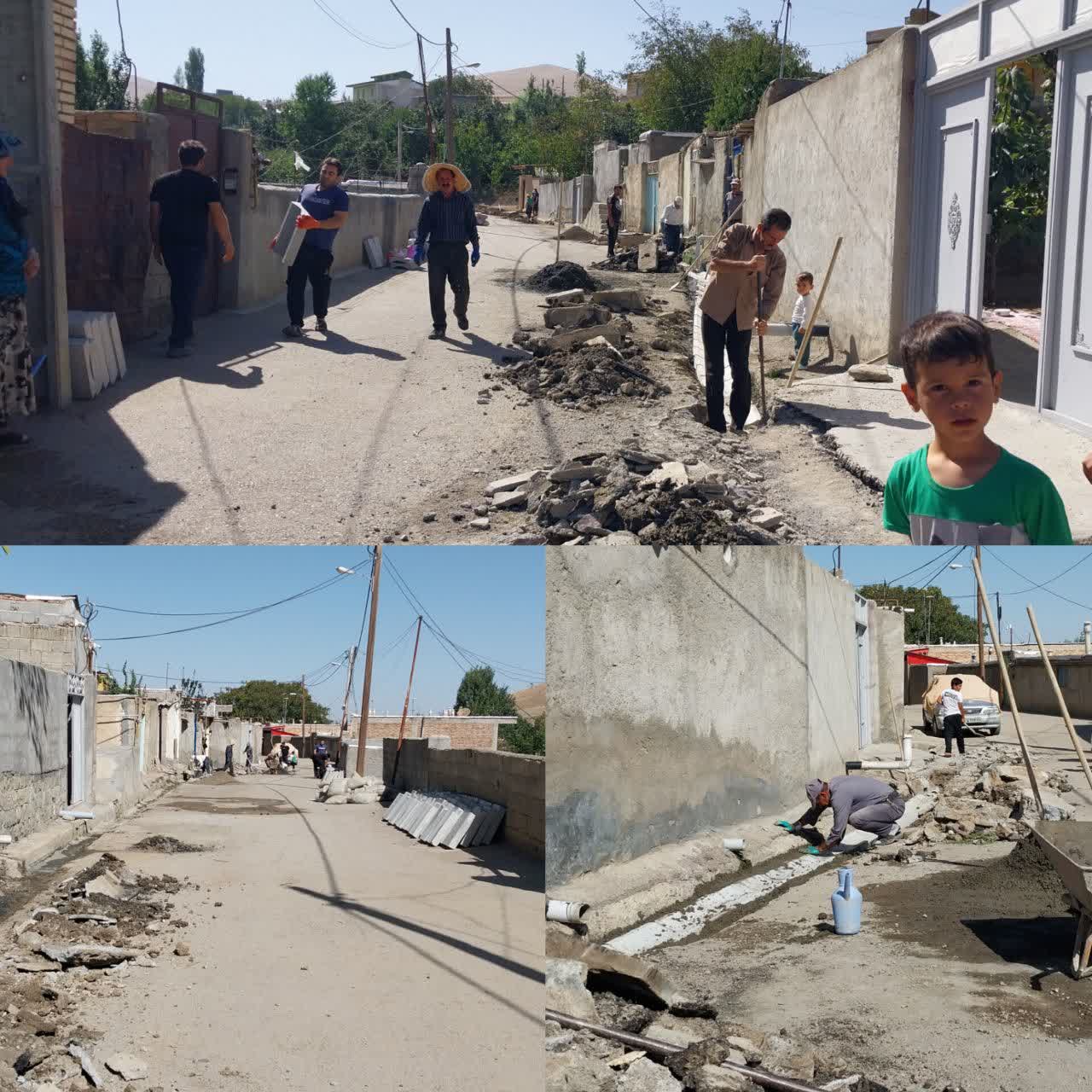 کانیو و آبروسازی کوچه شهید هدایتی زیر ترانس برق محله عباسیه