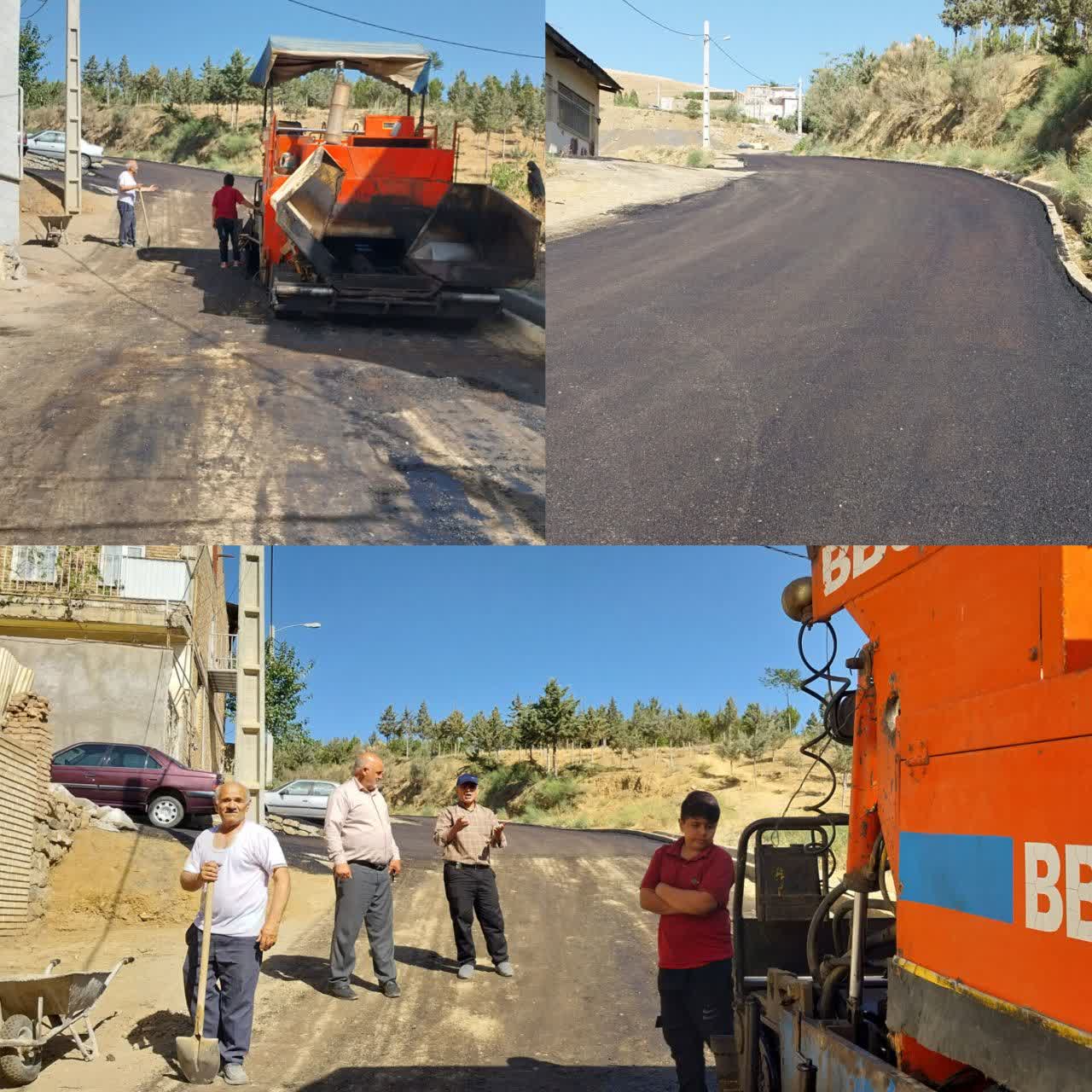 زیرسازی و آسفالت ریزی خيابان شهید فریدون جاهدزاده